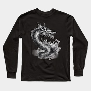 Dragon Drawing Long Sleeve T-Shirt